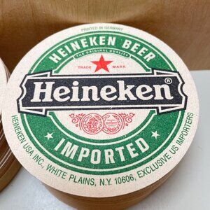 LOT OF 40 VINTAGE HEINEKEN BEER COASTERS FROM HOLLAND  DOUBLE-SIDED